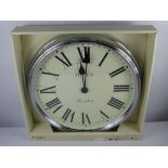 A Contemporary Battery Operated Wall Clock, Roman dial, approx 75 x 70 cms