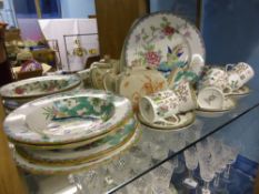 Miscellaneous Porcelain, including Ye Old Anchor 'Indian Tree' coffee cans and saucers, two Crown