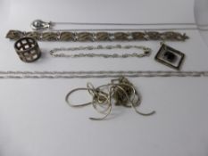 Miscellaneous Jewellery, including silver bracelet, silver ring, silver necklaces, pendant and chain