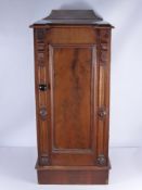 A Light Mahogany Pot Cupboard, gallery to top back, approx 83 x 36 x 38 cms. (WF)