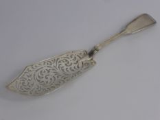 A Victorian Silver Fish Slice, London hallmark, dd 1846/47, George W Adams, (Chawner & Co).,approx