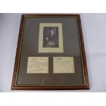 Thomas Hardy, a framed and glazed compilation including a black and white photograph depicting Mr