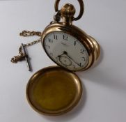 A Gentleman's Waltham U.S.A., Full Hunter Pocket Watch, on chain.