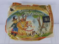 The Cricketones "Over the Rainbow" 78 rpm Record, the label "Happy Times" released in 1952.