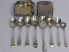 Miscellaneous Silver and Silver Plate, including a Mappin & Webb silver plated condiment set, silver