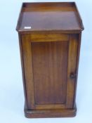 A Victorian Mahogany Pot Cupboard, with raised gallery, approx 38 x 40 x 80 cms