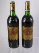 Two Bottles of St Emilion Chateau Batailley Grand Cru Classe 1983 Pauillac. (2)