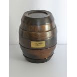 A Wooden Remy Martin Game Barrel, each barrel deck holds a game, including V.S.O.P, 1724,