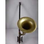 A Circa 1900 Stroviols registered concert model single string musical instrument complete with horn,