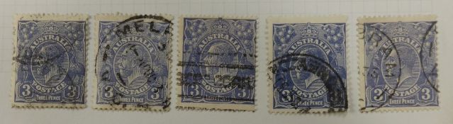 Album of Australian Stamps, from 1913-1995, including scarcer material eg: SG 19 6d purple m/m and