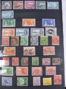 Stockbook of Classic Era Commonwealth, including higher values eg Antigua 1953 set to $4.80 together