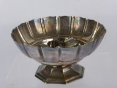 A Collection of Silver Plate, including a bowl on pedestal and six napkin rings together with