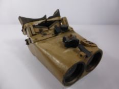 A Pair of Zeiss WWII German Artillery 12 x 60 Flak Binoculars, in original desert sand finish,