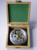 A Hand Made Brass and Aluminium Trotting Reel, by Powell's Redditch circa 1999, only five were