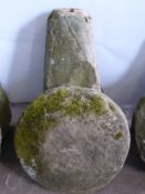 A Tall Antique Staddle Stone, on square base, approx 90 cms
