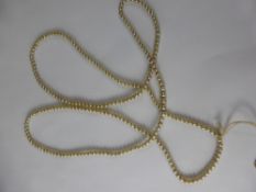An Antique Seed Pearl Necklace, approx 76 cms long, pearls from 2 - 4 mm.