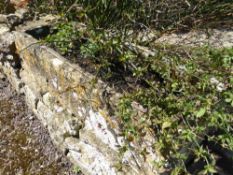 An Antique Rectangular Stone Trough, approx 30 x 48 x 120 cms long.