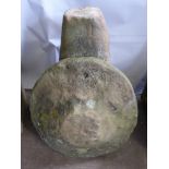 A Tall Antique Staddle Stone, on square base, approx 93 cms