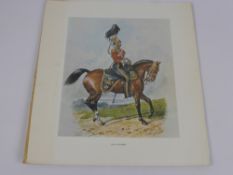 A Set of Vintage Military Equestrian Prints, including The Queens Own, The Hussars, 17th Lancers,