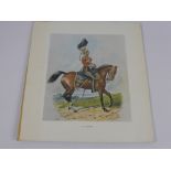 A Set of Vintage Military Equestrian Prints, including The Queens Own, The Hussars, 17th Lancers,