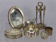 A Collection of Miscellaneous Silver, including a fluted bowl Birmingham hallmark, mm rubbed, a