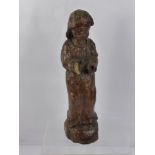 A Carved Wooden Figure of Christ, approx 43 cms high.