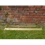 A Vintage Brass Adjustable Fire Fender, approx 122 x 35 cms.