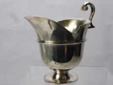 A Victorian Silver Helmet Creamer, London hallmark dd 1871, mm Henry John Lias & Henry John Lias,