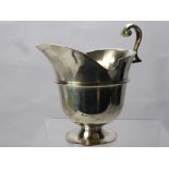 A Victorian Silver Helmet Creamer, London hallmark dd 1871, mm Henry John Lias & Henry John Lias,