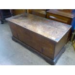 An Antique Oak Linen Chest, approx 102 x 47 x 50 cms.