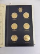 John Pinches, The Churchill Centenary Medals. A Set of 24 solid silver gold plated medals in