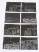 Eight Antique Glass Photo Negative Plates, depicting HMS Strong. The pictures taken during the visit