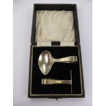 Collection of Miscellaneous Silver, including six Georgian teaspoons mm T.W., together with a pair