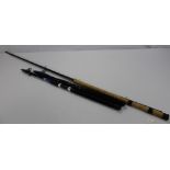 A Carbon Fibre 'Shakespeare' ProtouchTelescopic Fishing Rod, length 3.6 m, casting weight 50 - 100
