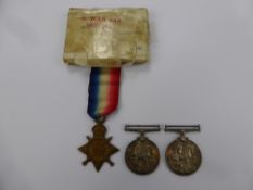 A Group of Two Medals, including 1914/15 Star and Great War Medal x 2, L-Cpl. 2756 R.W.J.