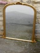 A Contemporary Over Mantle Mirror, approx 105 x 130 cms.
