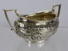 A Late 19th Century Silver Sugar Bowl, London hallmark, mm Walter & Charles Sissons, date mark