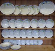 Charlotte Rhead for Crown Ducal 'Elesmere' Porcelain nr 4009, comprising twenty one medium plates,