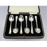 A Set of Six Coffee Spoons, Sheffield hallmark dd 1936.