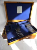 A Miscellaneous Collection of Silver Plate, including part silver plated cutlery canteen in original