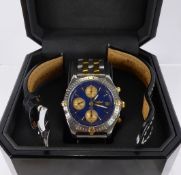 A Gentleman's Breitling Chronomat,Chronograph Stainless Steel and 18 Ct Yellow Gold Wrist Watch. The