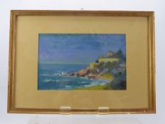 A Continental Oil on Board, depicting a coastal scene, signed to lower right M. Anever dd Maggio