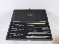 An A.G. Thornton Ltd., Techset Series Geometry Set, in the original box.