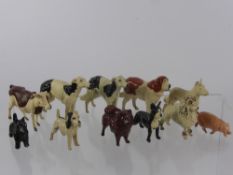 A Collection of Vintage Lead Farm and Other Animals, including some miniatures.