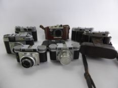 A Miscellaneous Collection of Vintage Cameras, including Paxette Prontor-S x 2, with 1:2.8/45