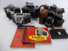 A Miscellaneous Collection of Single Lens Reflex Cameras, including Exakta RTL 1000 with 1.8/50