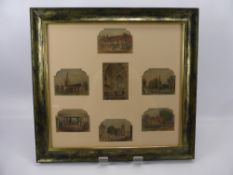 A Framed Set of Seven Prints of Stratford upon Avon.