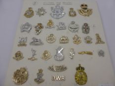 A Quantity of Military Stay Bright Badges, including Irish Rangers, Yorkshire Regiment, Royal