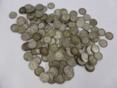 A Miscellaneous Collection of Threepenny Coins, a good quantity being pre 1920, approx wt 250 gms,