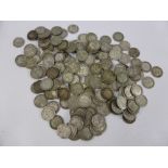 A Miscellaneous Collection of Threepenny Coins, a good quantity being pre 1920, approx wt 250 gms,